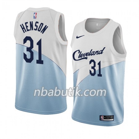 NBA Mænd Trøje Cleveland Cavaliers John Henson 31 2018-19 Nike Blå Hvid Swingman